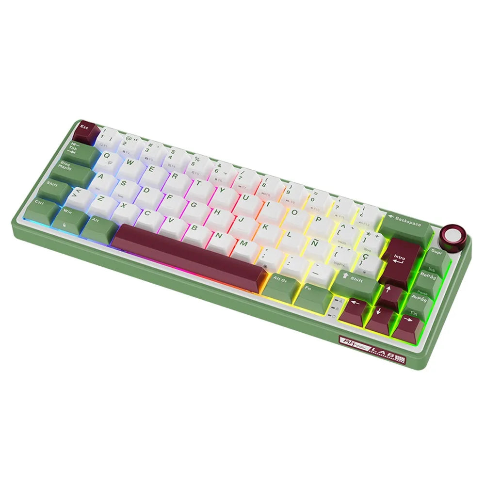 Teclado Mecánico RK R65 Green Sand 65% Español – Royal Kludge