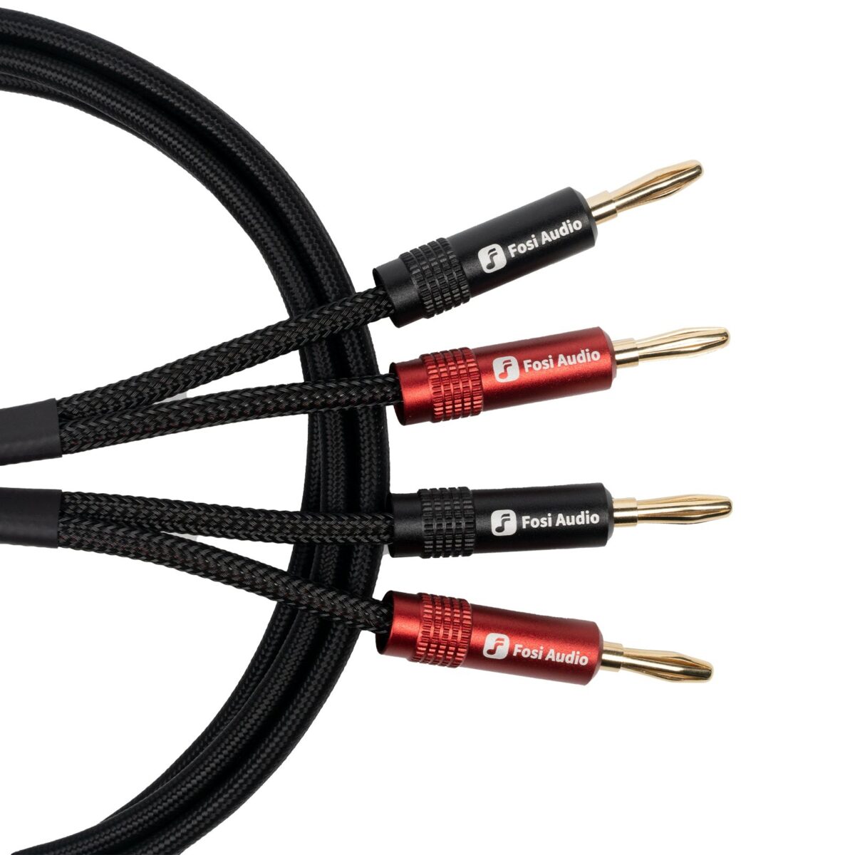 Cable Banana Chapado en Oro para Parlante 30cm - Fosi Audio