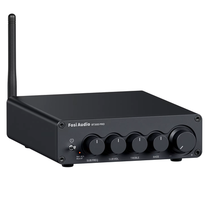 Amplificador Bluetooth HiFi 2.1 Fosi Audio BT30D Pro para Altavoces Pasivos y Subwoofer