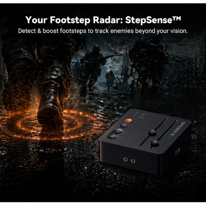 Fosi Audio C3 StepSense DAC Amplificador de Audífonos Gaming HiFi USB-C