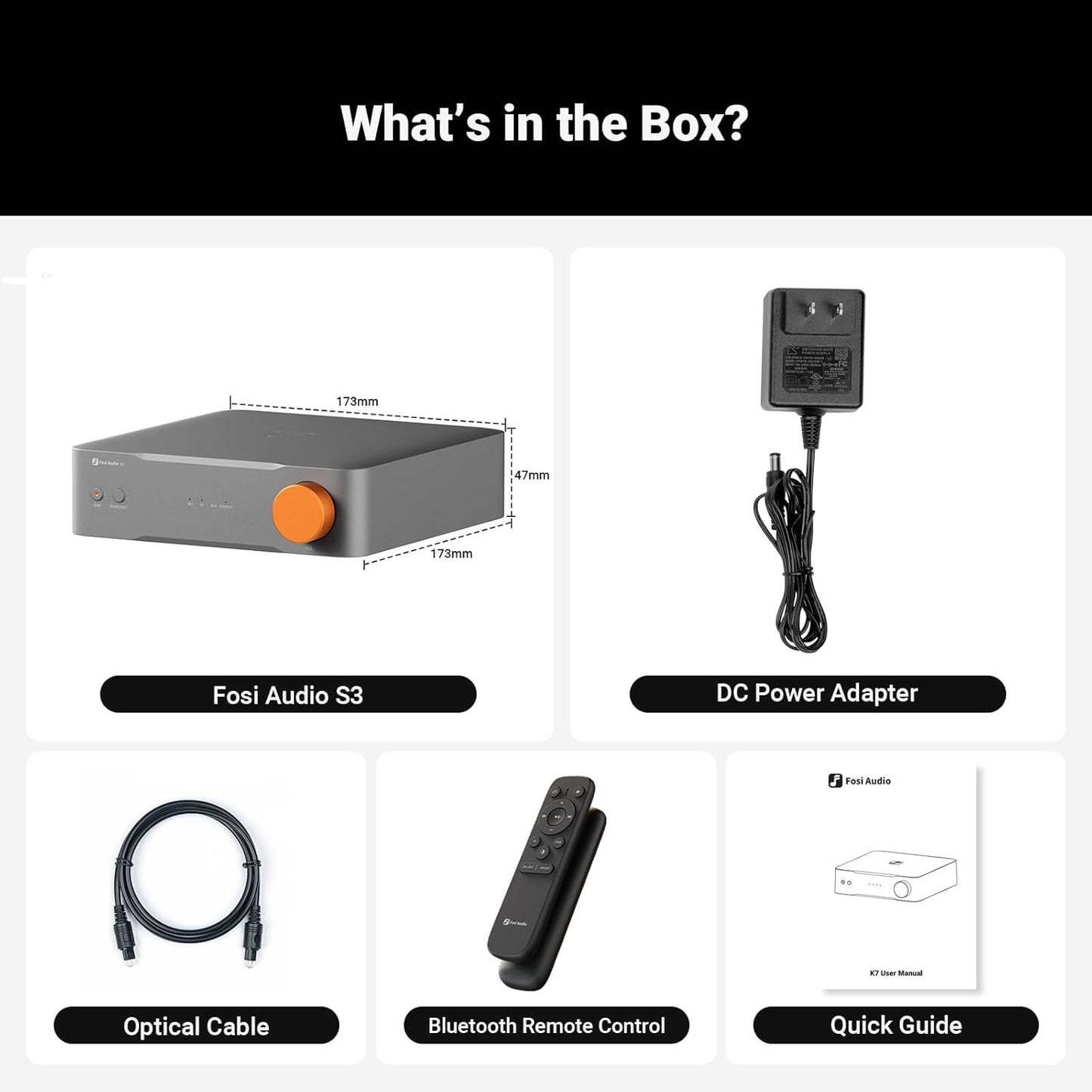 Streamer HiFi Balanceado Fosi Audio S3 con DAC AK4493SEQ y WiFi 6