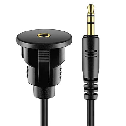 Extensión de Cable Auxiliar Macho a Jack Hembra para Montaje