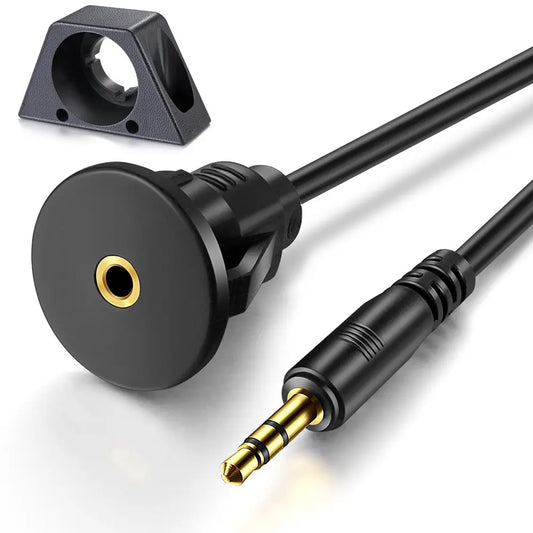 Extensión de Cable Auxiliar Macho a Jack Hembra para Montaje