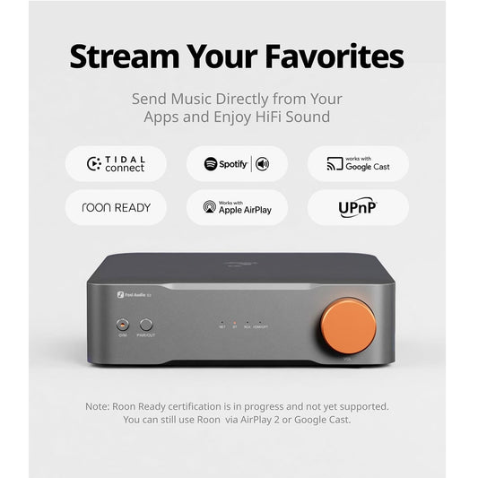 Streamer HiFi Balanceado Fosi Audio S3 con DAC AK4493SEQ y WiFi 6