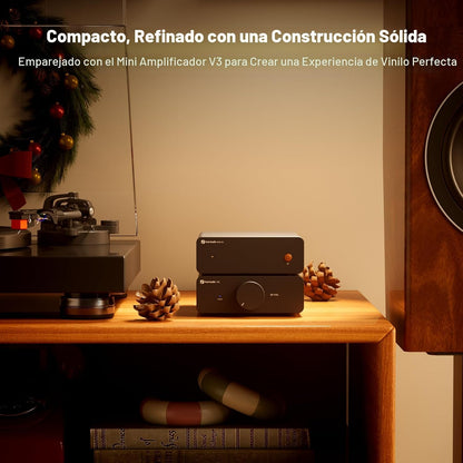 Preamplificador Phono MM MC para Tornamesa Fosi Audio Box X5 Con RIAA y Ganancia Ajustable