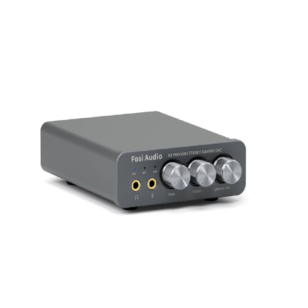 Amplificador de Auriculares DAC HiFi hasta 1000mW a 16ohm – Fosi Audio K5 Pro – Ideal para Gaming