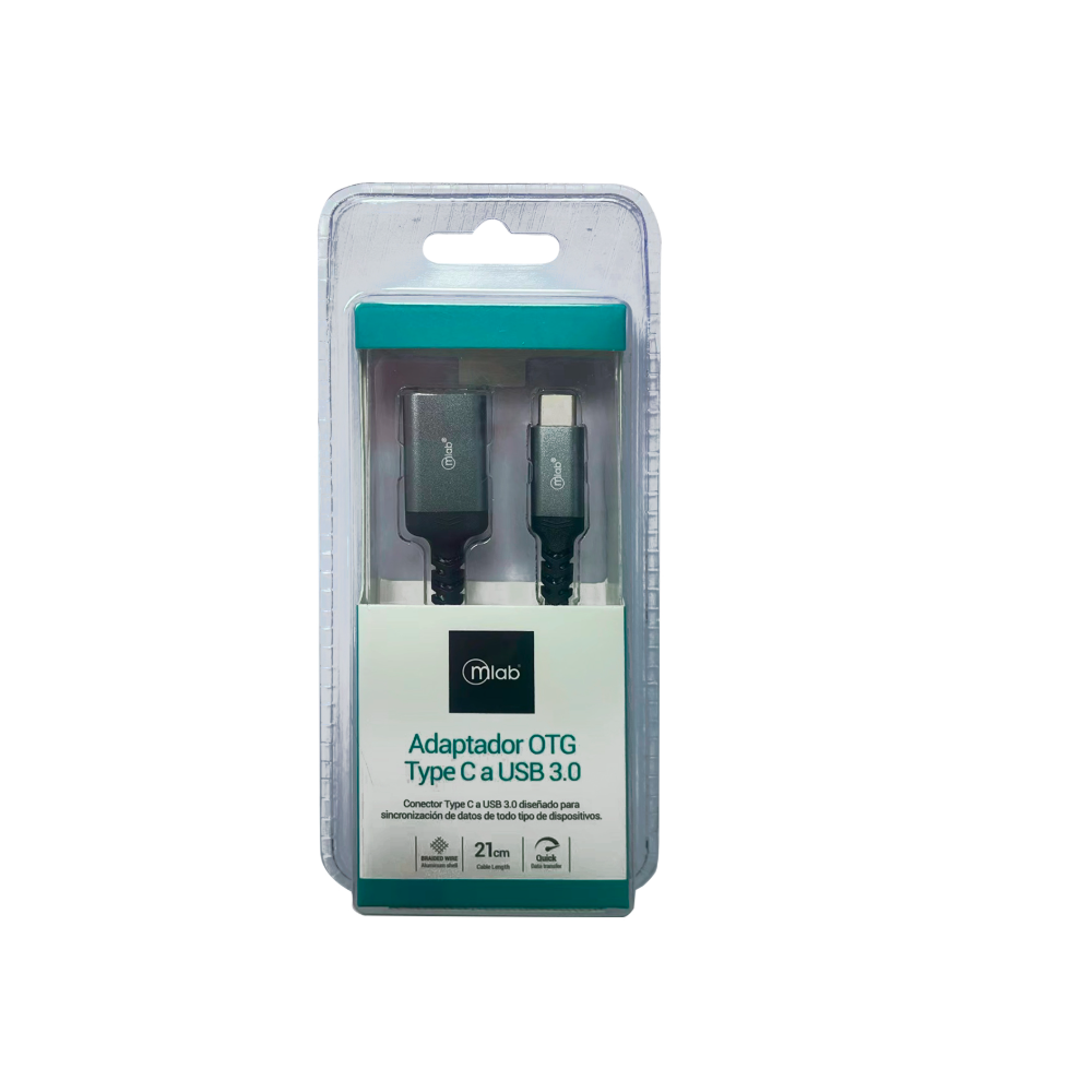 Adaptador USB Tipo C Macho a USB 3.0 Hembra - Mlab