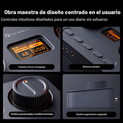 Amplificador DAC Audífonos HiFi USB-C Bluetooth - Fosi Audio K7