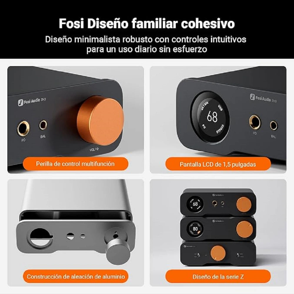 Amplificador de Audífonos HiFi/DAC/Preamplificador - Fosi Audio ZH3