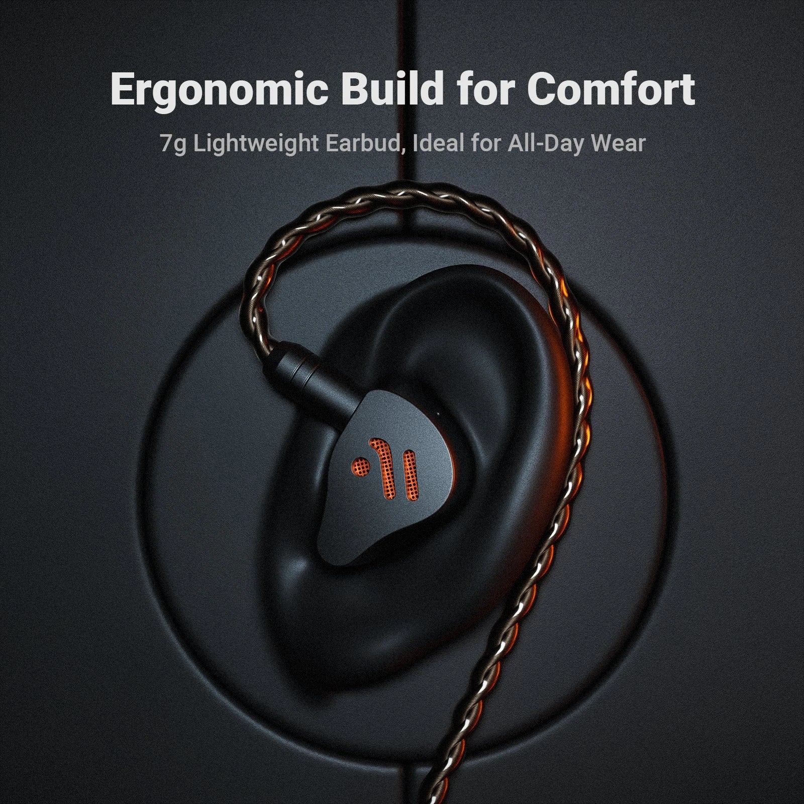 Audífonos In-Ear Fosi Audio IM4 Obsidian - Monitores Open Back HiFi IEM