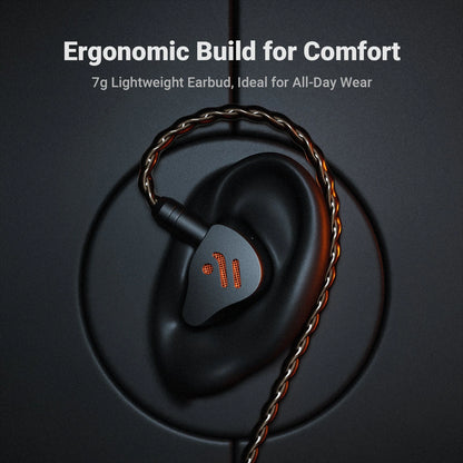 Audífonos In-Ear Fosi Audio IM4 Obsidian - Monitores Open Back HiFi IEM