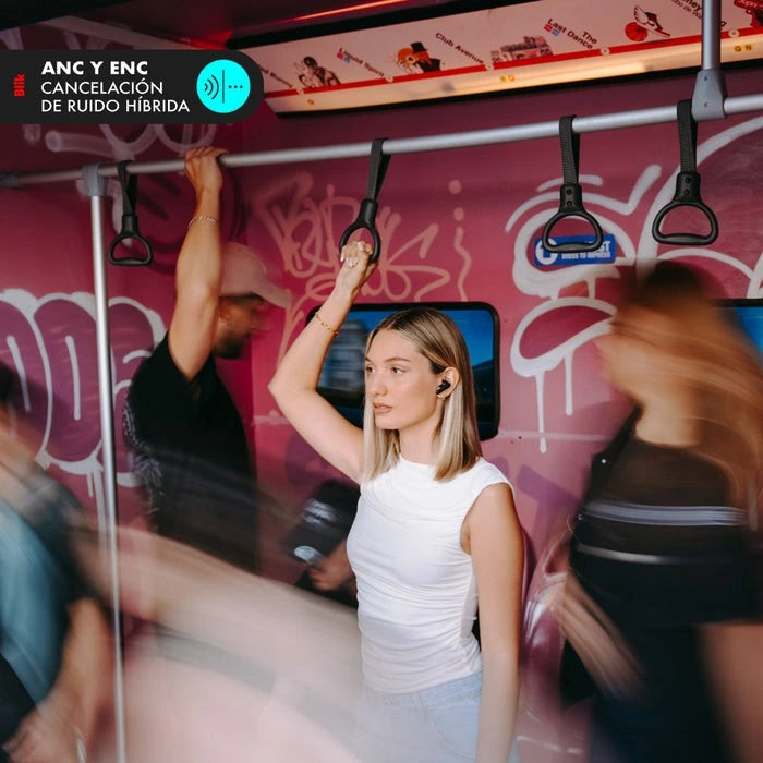 Audífonos Inalámbricos Bluetooth Blik Air1000 Cancelación de Ruido Adaptativa 25 hrs