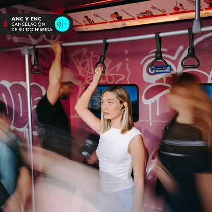 Audífonos Inalámbricos Bluetooth Blik Air1000 Cancelación de Ruido Adaptativa 25 hrs