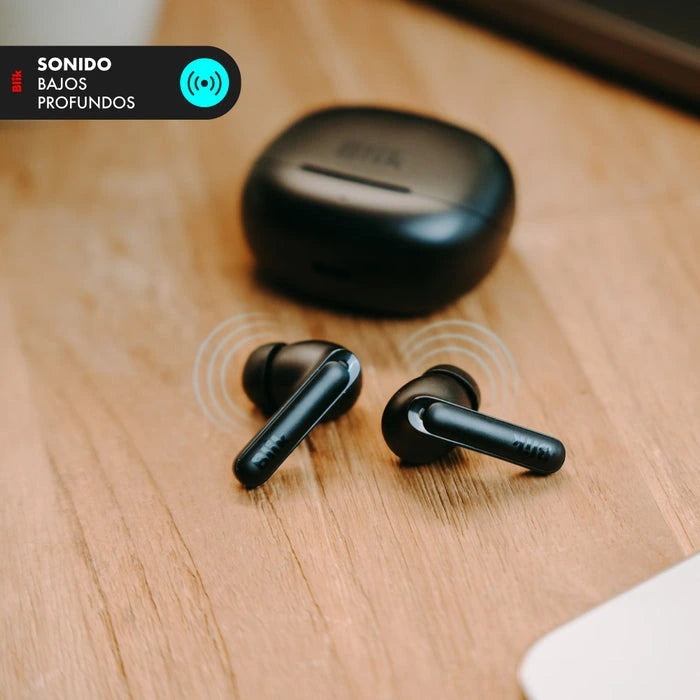 Audífonos Inalámbricos Bluetooth Blik Air1000 Cancelación de Ruido Adaptativa 25 hrs