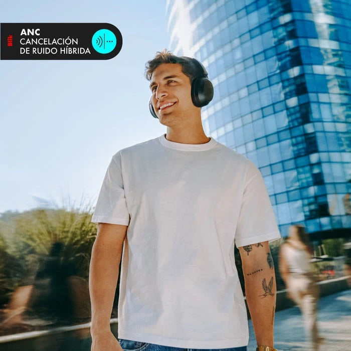 Audífonos Inalámbricos Bluetooth Blik Aura950 Cancelación De Ruido 72h