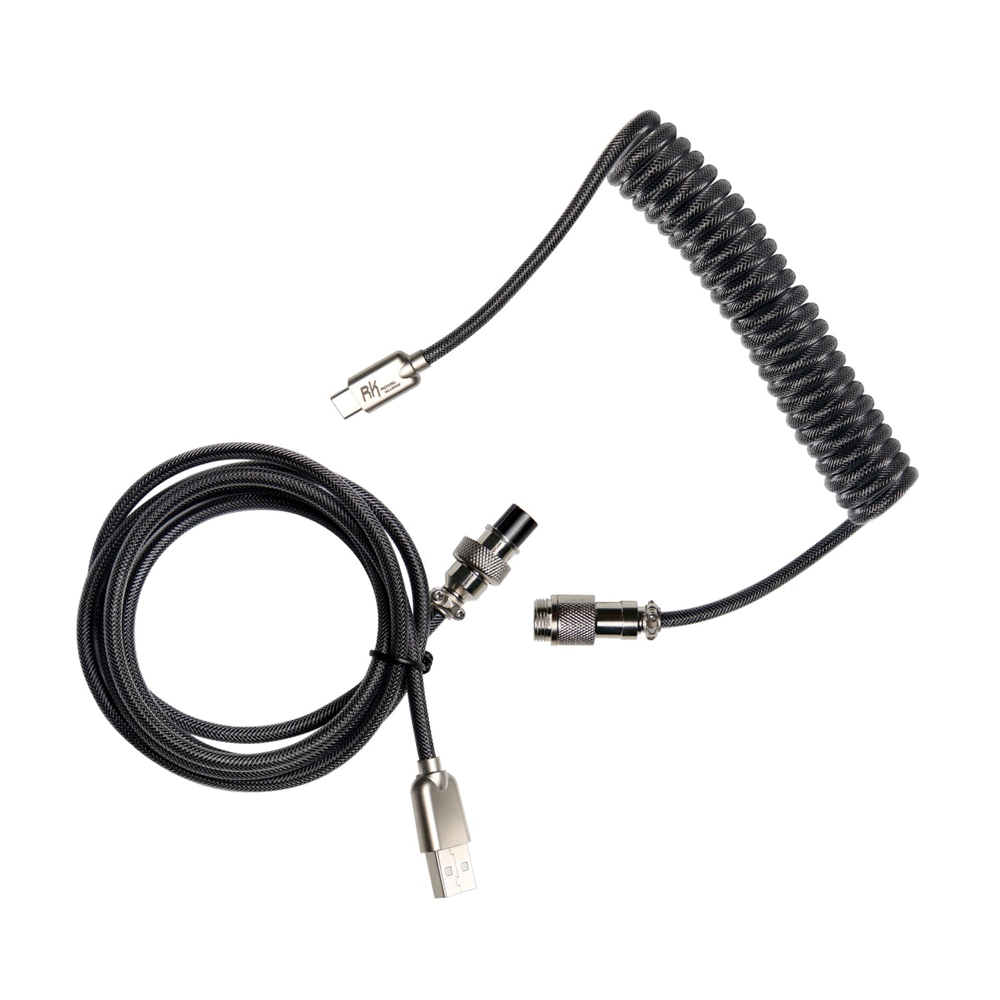 Cable USB Tipo C Trenzado – Coiled Cable Royal Kludge