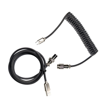 Cable USB Tipo C Trenzado – Coiled Cable Royal Kludge