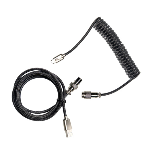 Cable USB Tipo C Trenzado – Coiled Cable Royal Kludge