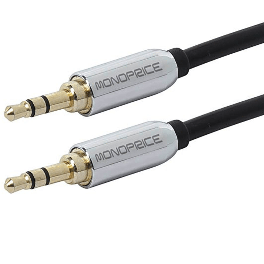 Cable Jack 3,5mm 1,8m Macho Macho Chapado en Oro – Monoprice