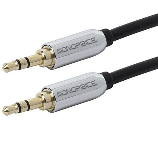 Cable Jack 3,5mm 1,8m Macho Macho Chapado en Oro – Monoprice