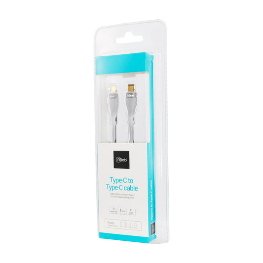 Cable USB Tipo C a Tipo C Gris - Mlab