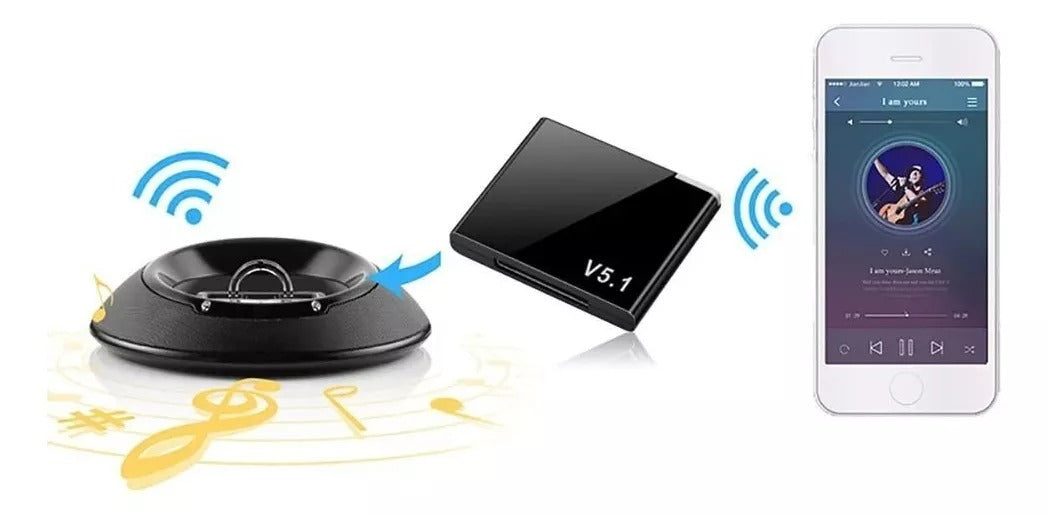Adaptador Bluetooth Para Dock Ipod Iphone 30 Pines