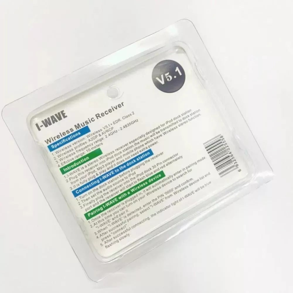 Adaptador Bluetooth Para Dock Ipod Iphone 30 Pines