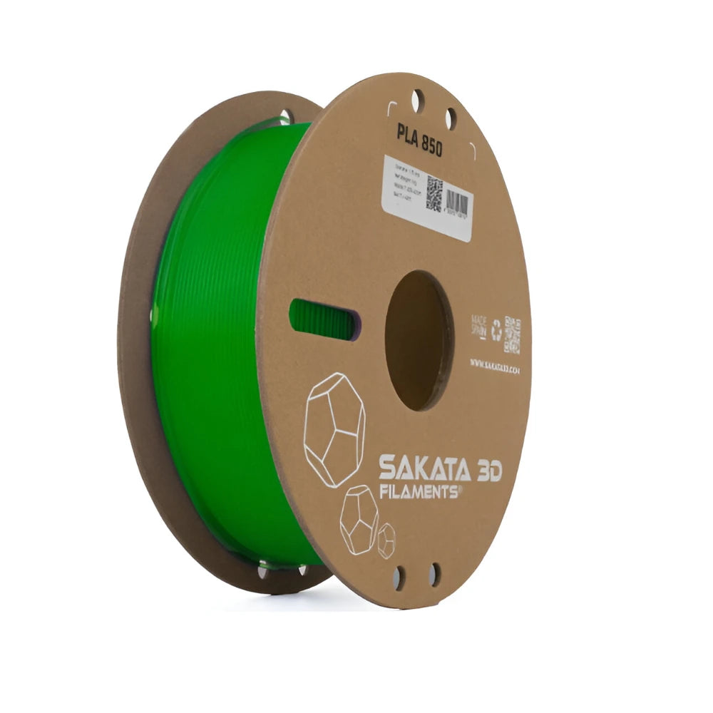 Filamento Sakata PLA 850 GLASS Color Verde 1.75mm 1kg