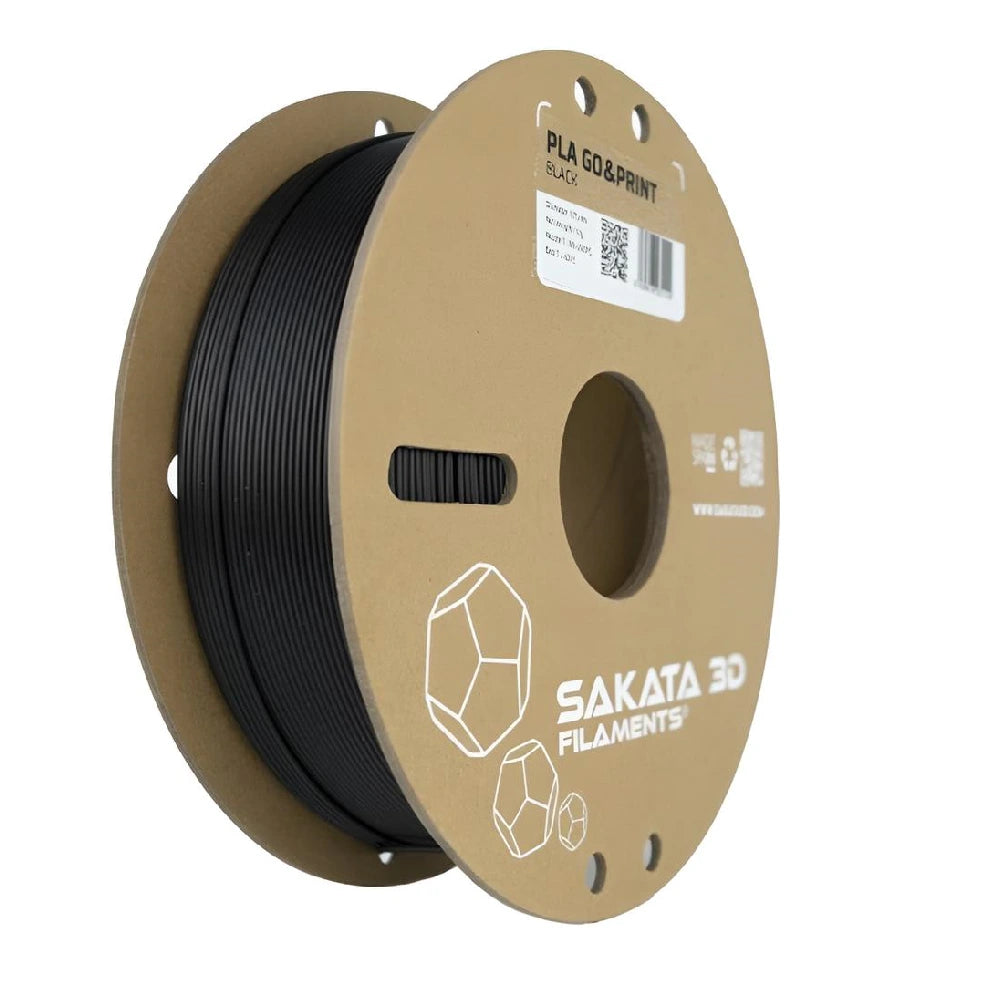 Filamento Sakata PLA GO&PRINT Color Negro 1.75mm 1kg