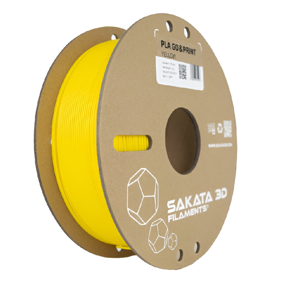 Filamento Sakata PLA GO&PRINT Color Amarillo 1.75mm 1kg