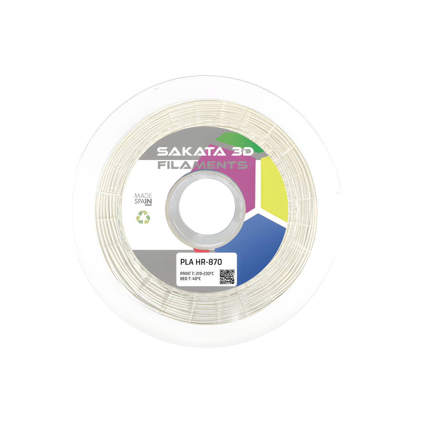Filamento Sakata PLA HR-870 Color Blanco 1Kg