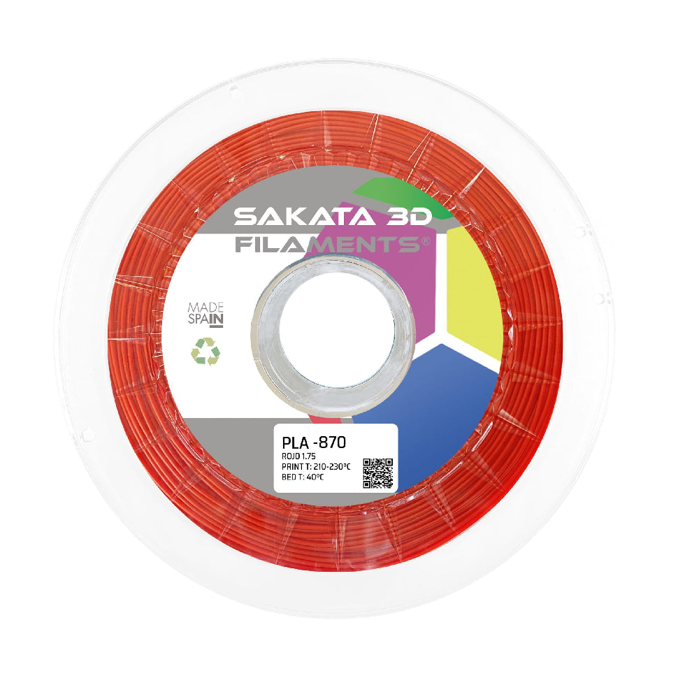 Filamento Sakata PLA HR-870 Color Rojo 1.75mm 1kg