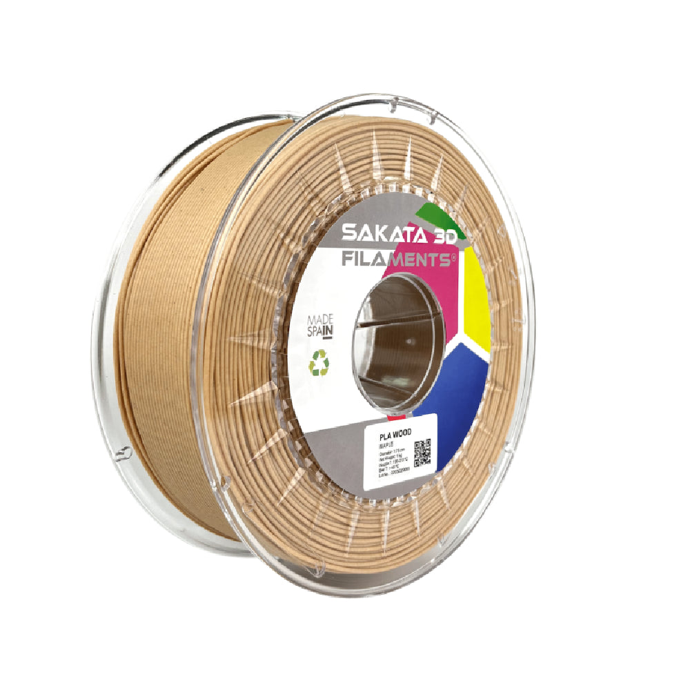 Filamento Sakata PLA Texture Madera Color Arce 1.75mm 1kg