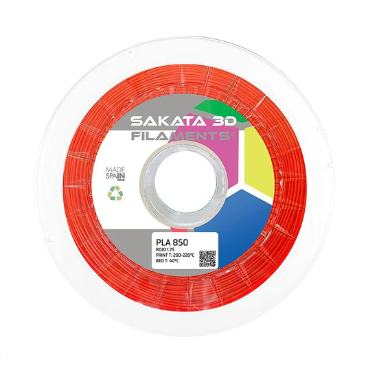 Filamento PLA 850 Color Rojo 1.75mm 1kg - Sakata 3D
