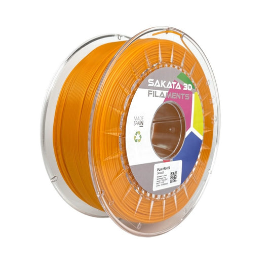 Filamento PLA HR-870 Color Naranja 1.75mm 1kg - Sakata 3D