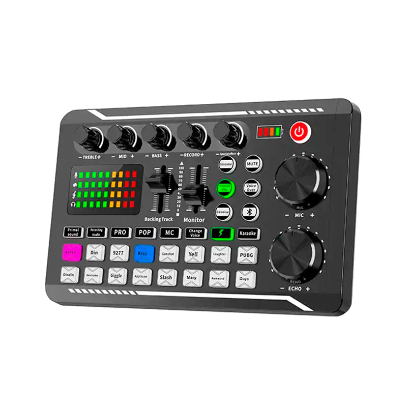 Mixer Bluetooth De 3 Canales - Tarjeta De Sonido Bluetooth