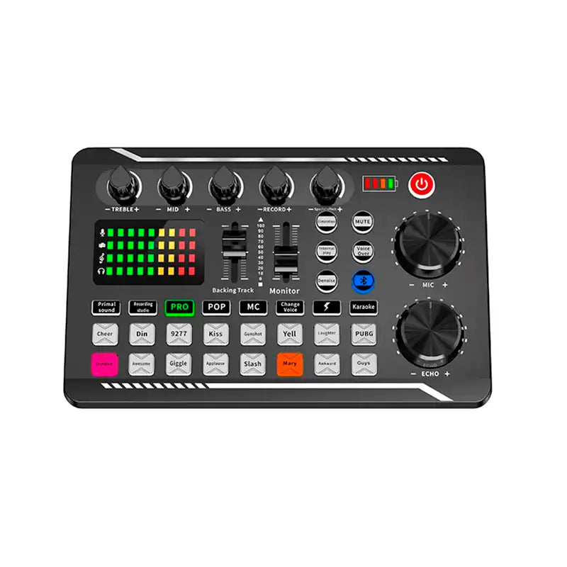 Mixer Bluetooth De 3 Canales - Tarjeta De Sonido Bluetooth