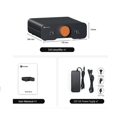 Amplificador de Audio Estereo Balanceado de 2 Canales - Fosi Audio ZA3