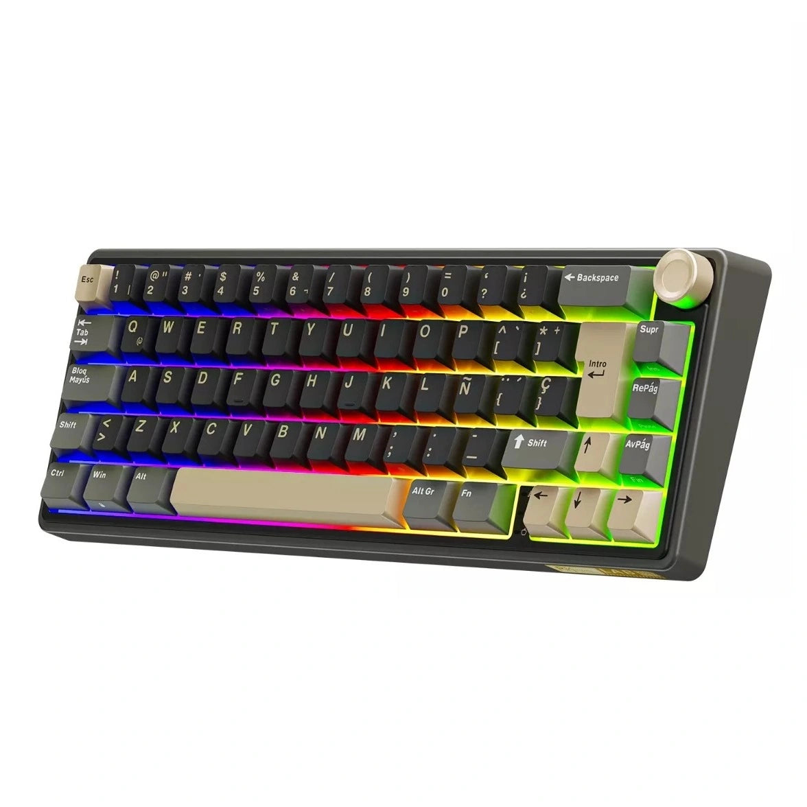 Teclado Mecánico RK R65 Phantom 65% Español Switch Chartreuse- Royal Kludge