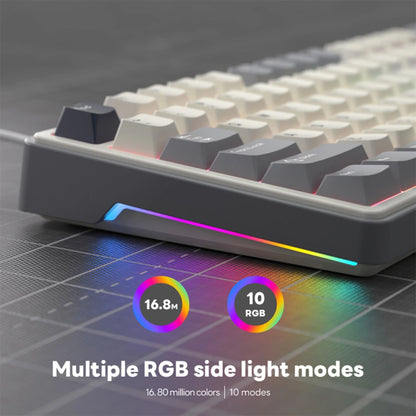 Teclado Mecánico RK R87Pro Half Grey 80% Español Switches Lineales - Royal Kludge