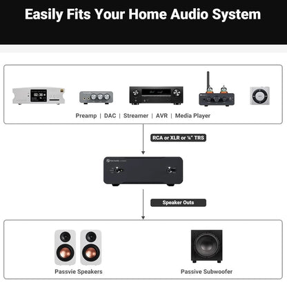 Pack de 2 Fosi Audio V3 Mono Amplificador de Sonido