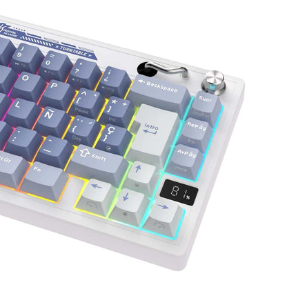 Teclado Mecánico Inalámbrico RK M65 Ocean Blue 65% Español – Royal Kludge