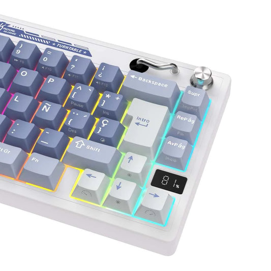 Teclado Mecánico Inalámbrico RK M65 Ocean Blue 65% Español – Royal Kludge