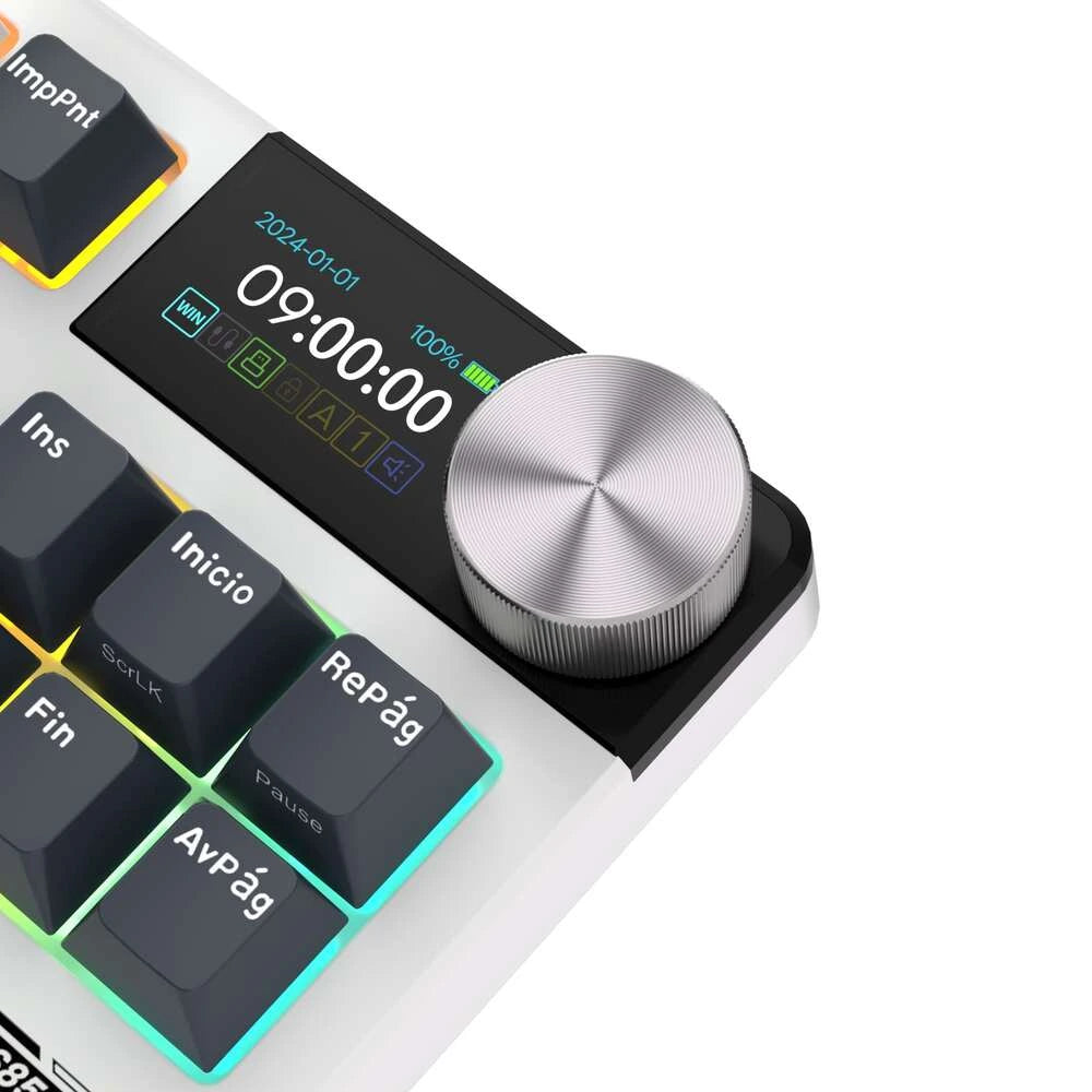 Teclado Mecánico Inalámbrico RK S85 White Night 80% TKL Español – Royal Kludge