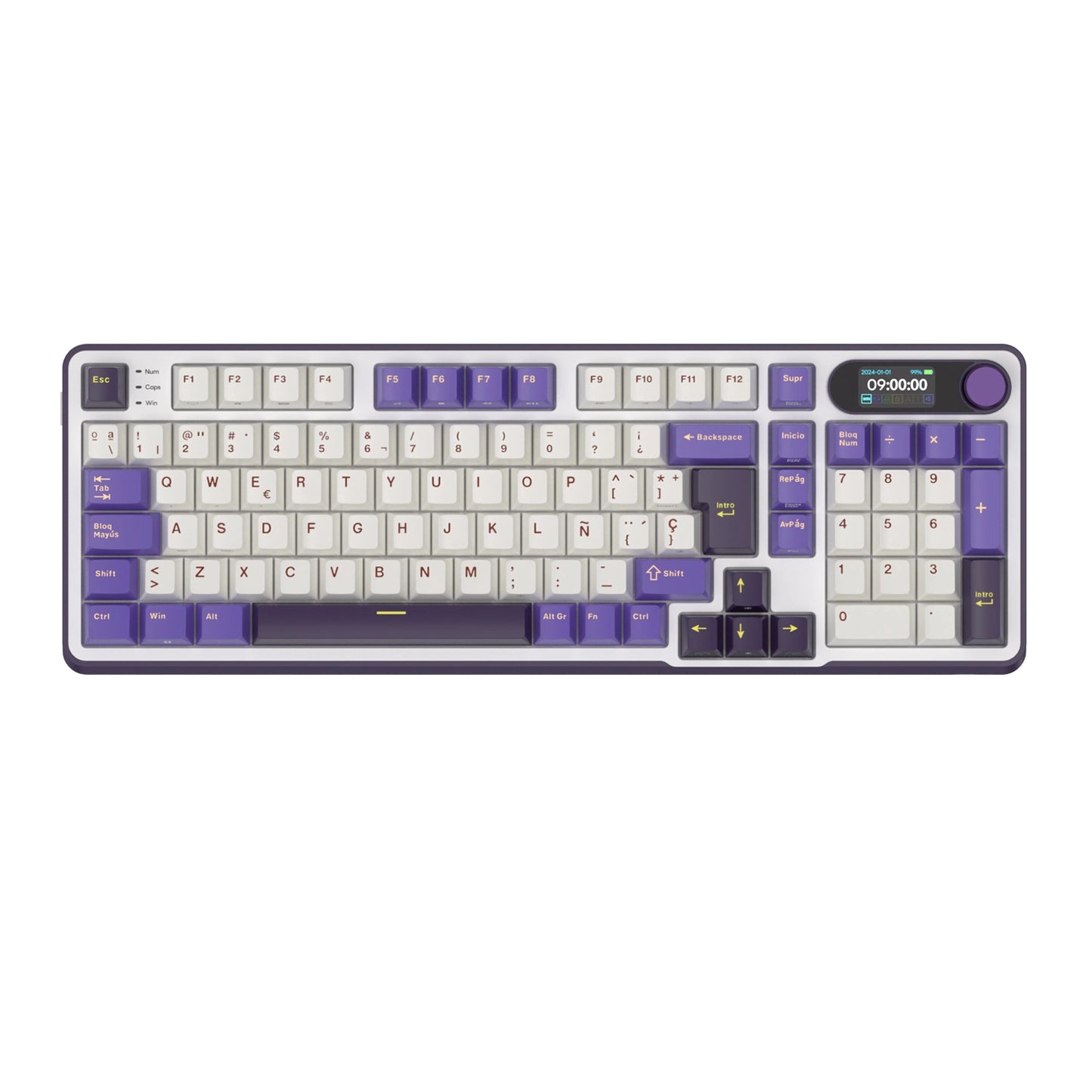 Teclado Mecánico Inalámbrico RK S98 Blackberry 96% Español – Royal Kludge
