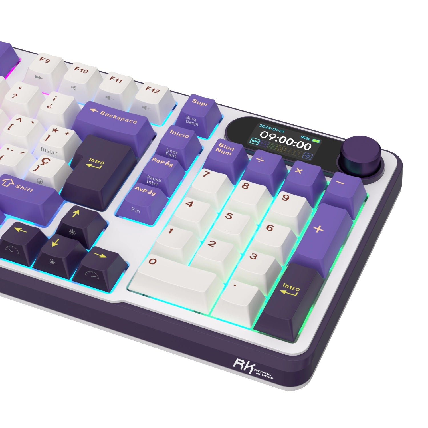 Teclado Mecánico Inalámbrico RK S98 Blackberry 96% Español – Royal Kludge