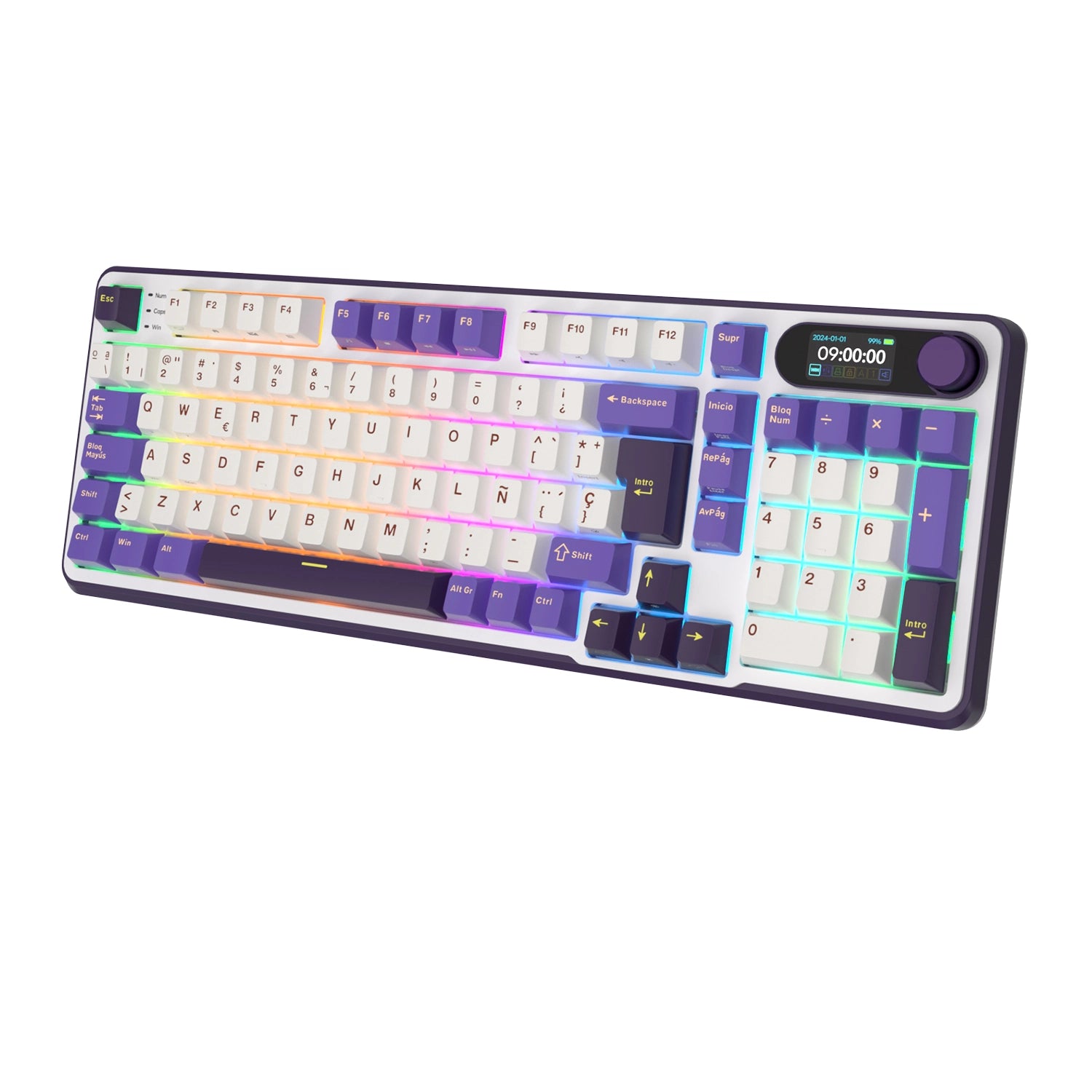 Teclado Mecánico Inalámbrico RK S98 Blackberry 96% Español – Royal Kludge