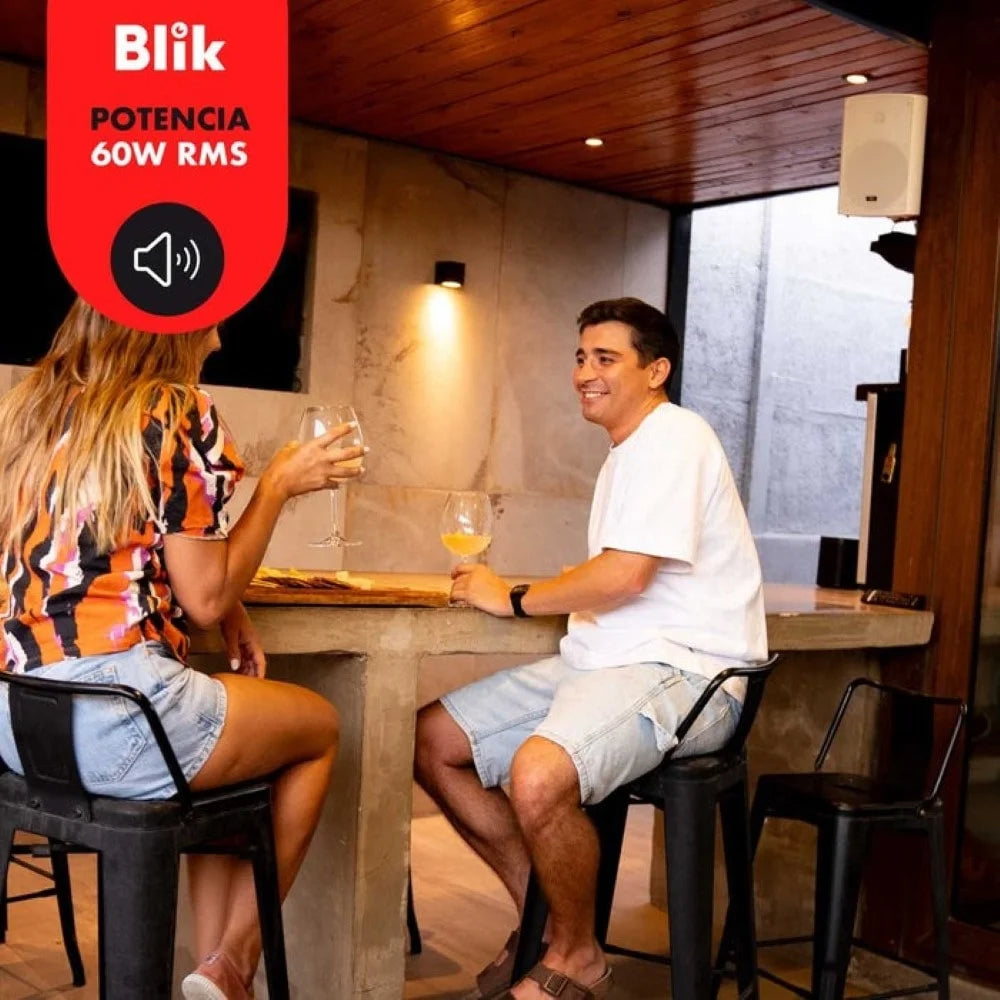 Parlantes Pasivos Bluetooth Blik Fidelity 60W Blancos