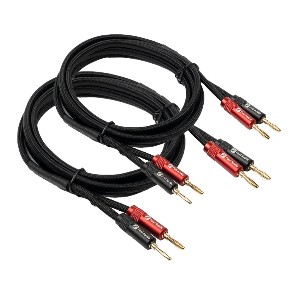 Pack de 2 Cables Banana Chapados en Oro – Fosi Audio
