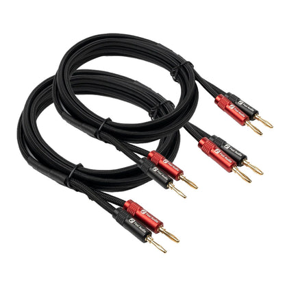 Pack de 2 Cables Banana Chapados en Oro – Fosi Audio